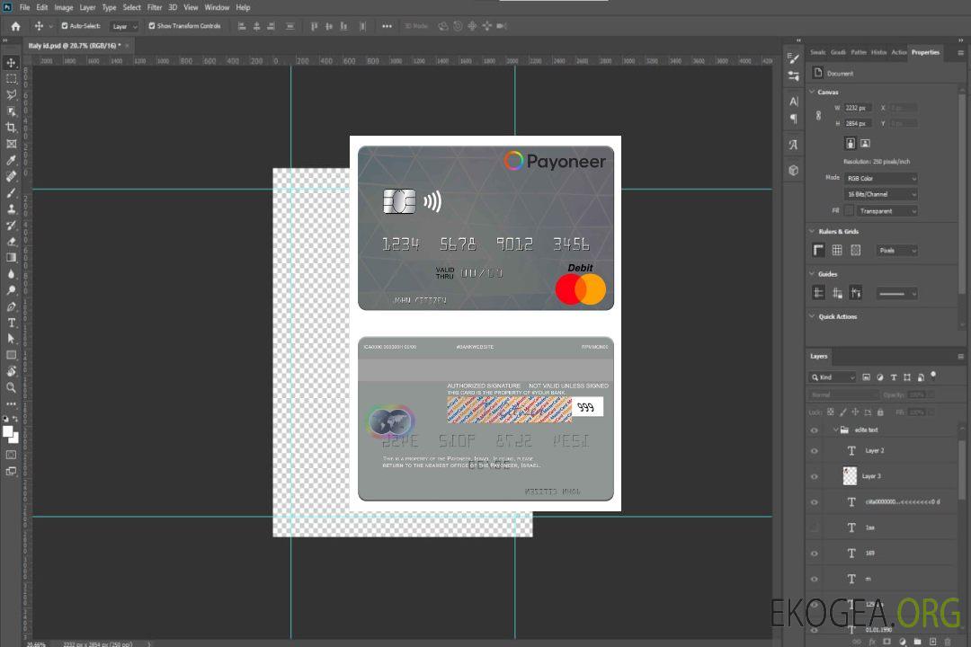 Carte Mastercard USA Payoneer template Carte Mastercard USA Payoneer template